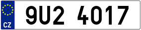 Trailer License Plate